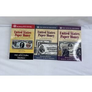 Official Red Book: A Guide Book of United States Paper Money 4th 5th Lot Of 3
